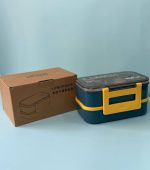 ظرف غذا لانچ باکس اورجینال دو طبقه 1400 میل بدون نشتی - تصویر 7